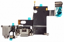 Conector de Carga Completo con Cable Flex para Apple iPhone 6S Plus Negro Original de Desmontaje
