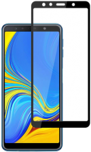 Cristal Templado Full Glue para Samsung Galaxy A7 2018 A750 Negro Compatible