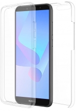 Funda Silicona Doble para Huawei Y6 2018 Transparente Compatible