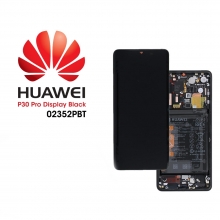 Pantalla para Huawei P30 con Marco y Batera Negro 02352NLL LCD Service Pack Original