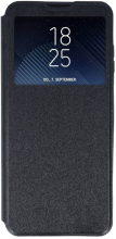 Funda Tapa Libro Ventana para Samsung Galaxy J6 2018 J600 Negro Compatible