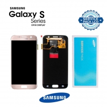 Pantalla para Samsung Galaxy S7 G930 Pink Dorado Rosa GH97-18523E Service Pack Original
