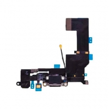 Conector de Carga Completo con Cable Flex para Apple iPhone SE Negro
