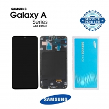 Pantalla para Samsung Galaxy A30 2019 A305 con Marco Negro GH82-19202A/19725A Service Pack Original