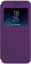 Funda Tapa Libro Ventana para Apple iPhone 7 Plus Lila Purple Compatible