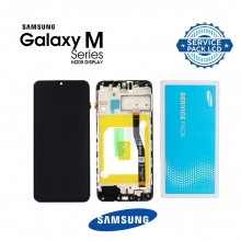 Pantalla para Samsung Galaxy M20 2019 M205 con Marco Negro GH82-18682A/18724A/18743A Service Pack Original