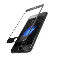 Cristal Templado Full Glue para Apple iPhone 7 / iPhone 8 0.23 Baseus Negro Compatible