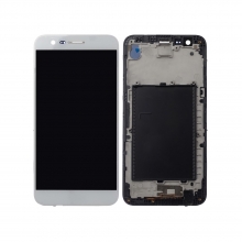 Pantalla para Lg K10 2017 LCD Blanco con Marco OEM